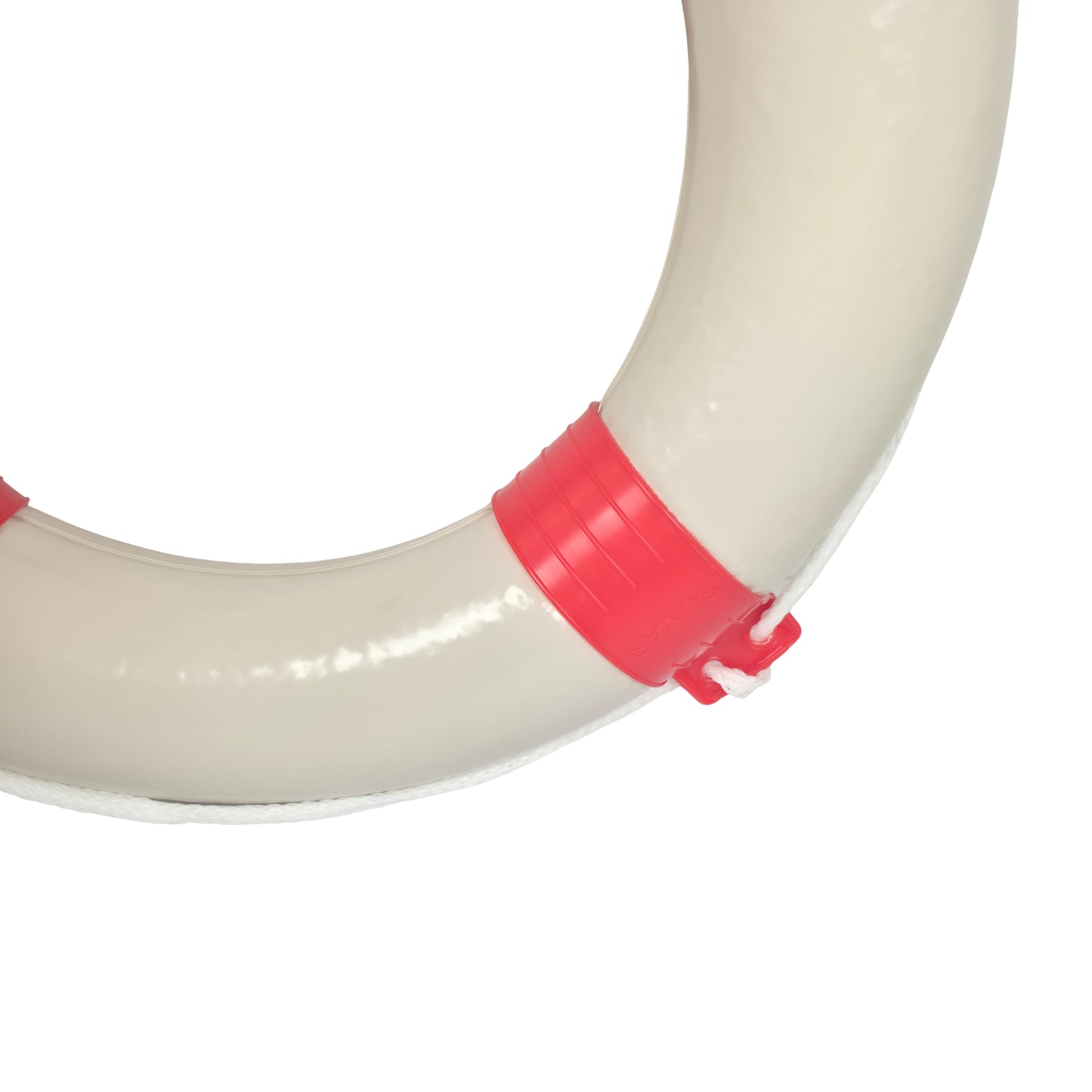 Rettungsring rot/weiß mit Sicherheitsleine 57cm Durchmesser – Robust und Zuverlässig